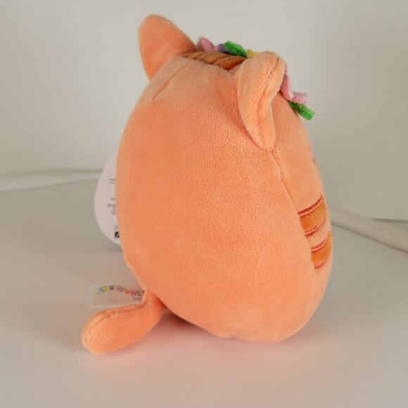 Squishmallows Gigi Cat Plush 5" Orange Flower Crown Kellytoy Jazwares Stuffie - Picture 11 of 14